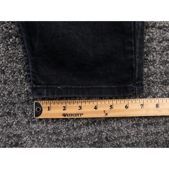 Levis 502 Jeans Mens 32x32 Actual 33x31 Black Tapered Fit Stretch Denim Preppy - Picture 11 of 15